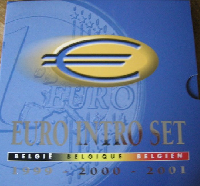 比利時. Year Set (FDC) 1999/2001 "Euro Intro Set" (3 sets)  (沒有保留價)