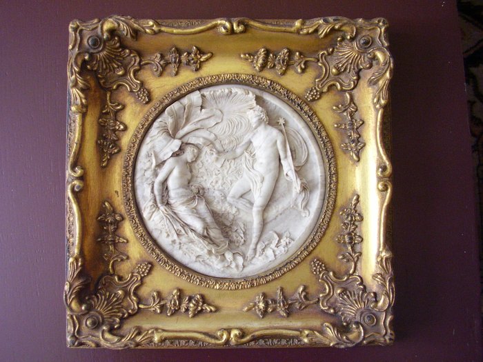 E.W. Wyon - marble plaque - 1848