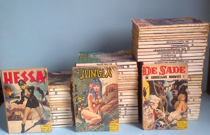 Hessa + Jungla + De sade - 75 erotische volwassenen strips - sc - [jaren '70] 