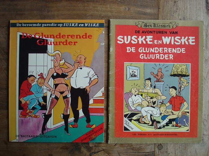 Suske en Wiske - De glunderende gluurder + 14 andere (parodie)strips voor volwassenen