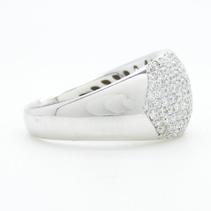 White gold pavé ring with 1.75 ct in diamond - Catawiki
