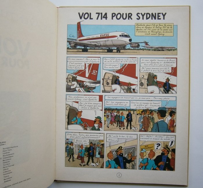 Tintin 22 - Vol 714 pour Sydney [Flight 714 for Sydney] - hc - 1st ...