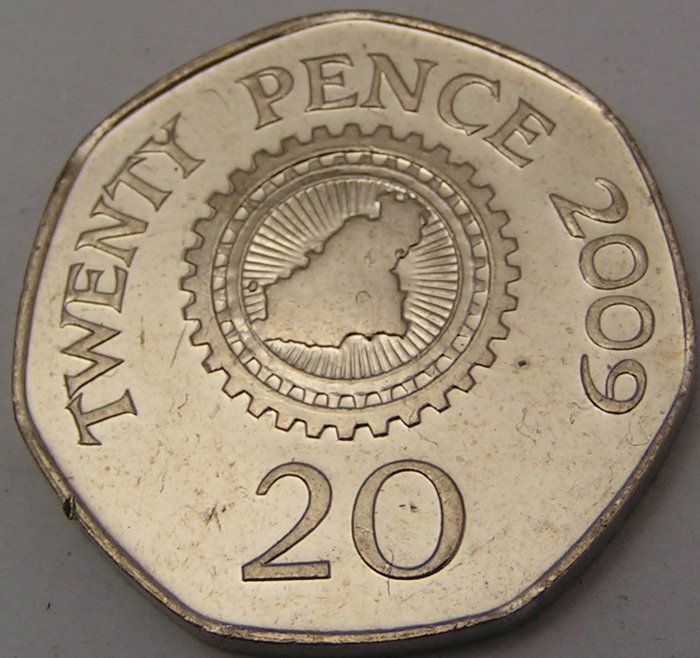 How much is a twenty pence coin worth?