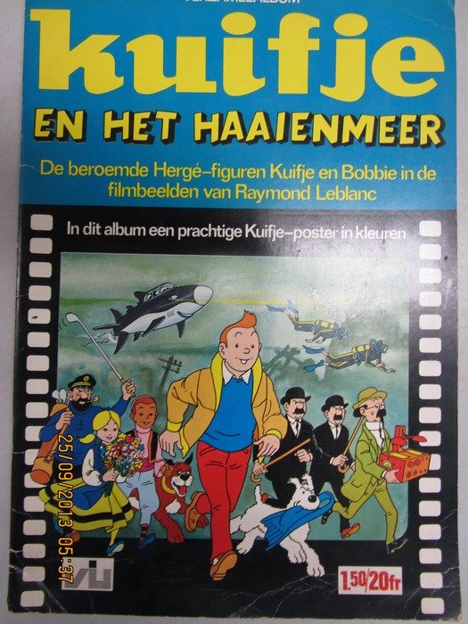 Tintin Figur mit Sticker