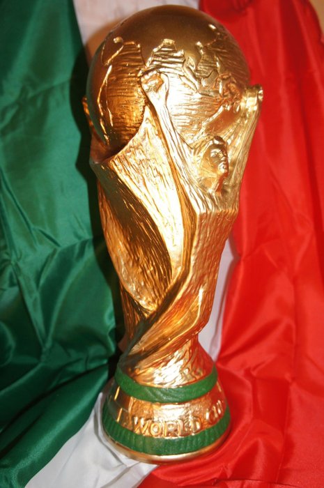 Gold Unisex-Adulto Replica 100 mm FIFA Classics World Cup Trophy 100mm in 3D 