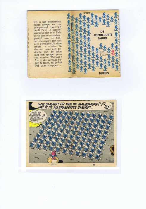 Robbedoes Microbibliotheek - ca. 40x sc met o.a. De honderste smurf - [1960 / 1962]