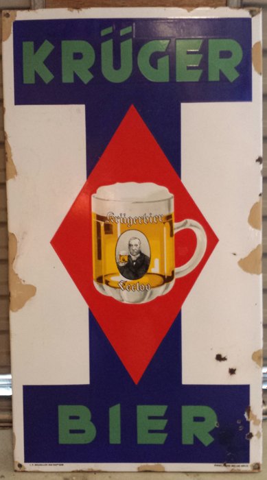 Schotel Gespecificeerd Piepen Advertisement: Krüger Bier - 1936 - Catawiki