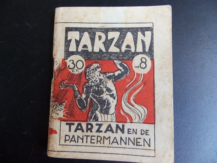 Tarzan 8 - Tarzan en de pantermannen - sc - 1e druk - (1948)