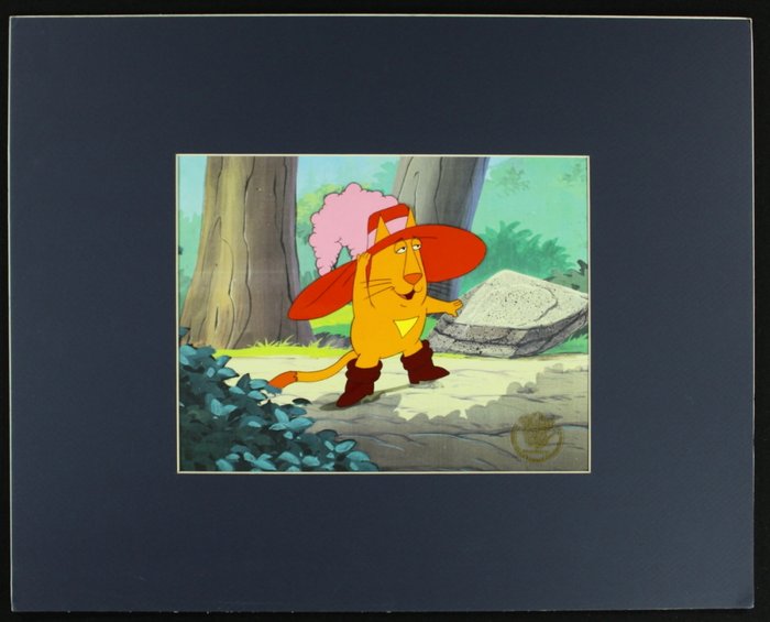 "Puss N Boots" Original Timeless Tales Productions Animation Production Cel (COA) met certificaat.