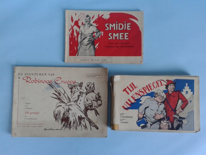 Tijl Uilenspiegel + Smidje Smee + Robinson Crusoe - 1e druk -sc (1940-1965) 