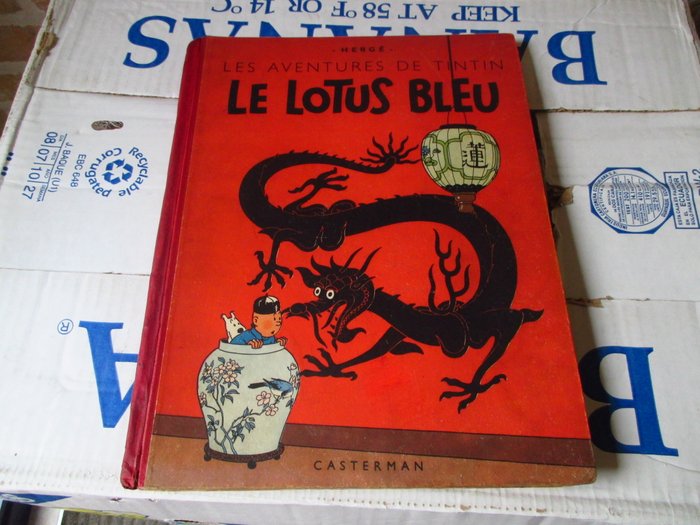 Tintin Herge Le Lotus Bleu The Blue Lotus Drinks Coaster 