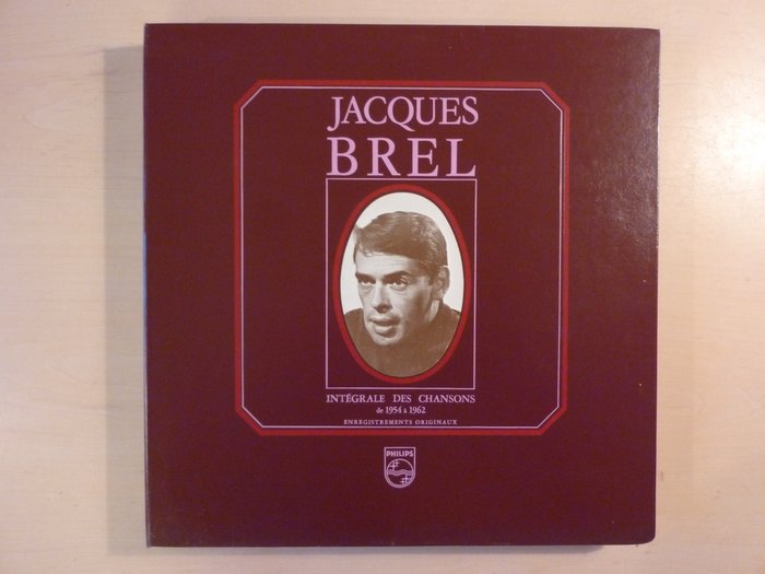 Jacques Brel, Intégrale de chansons 1954-1962, boxset of 5 LP's, France