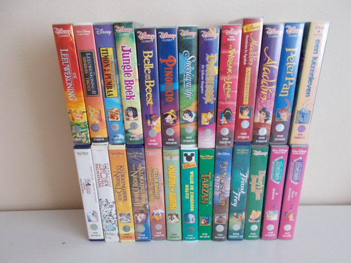 Disney - VHS - 26 video's - oa Peter Pan, Belle en het - Catawiki