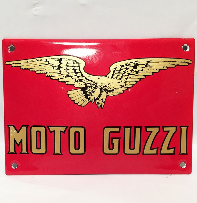 Moto Guzzi Emaille logo bord - HIGH QUALITY
