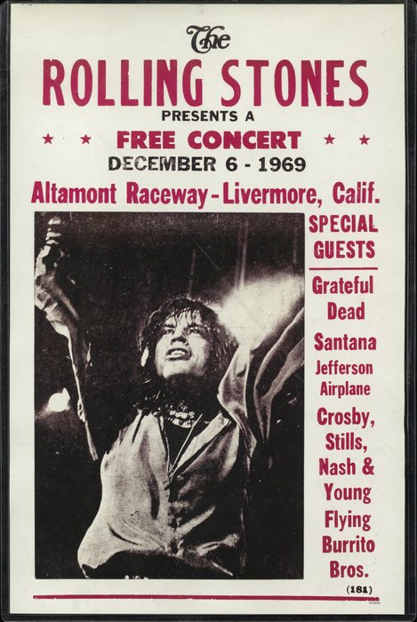 The Rolling Stones - Altamont Raceway - Livermore, - Catawiki