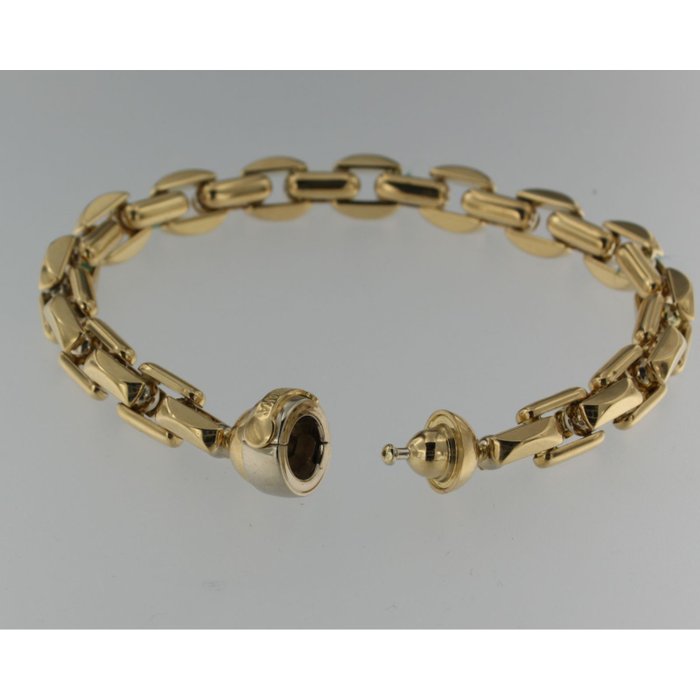 Baraka bicoloured golden mens bracelet - Catawiki
