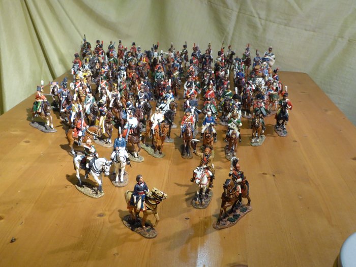 Del Prado - Napoleon Cavalry - Collectie van 100(!) tinnen cavaleristen