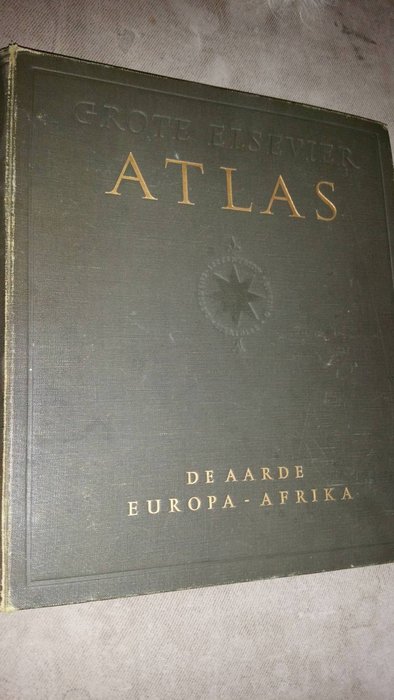 Atlas; Grote Elsevier Atlas - 2 delen - 1950