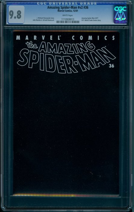 The Amazing Spider-man #36 - 9/11 World Trade Center issue - CGC 9.8 (2001)