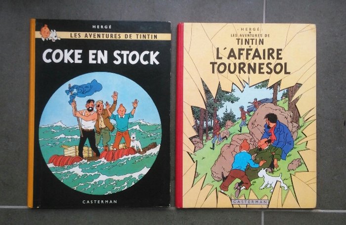 Tintin - Coke en stock +  L'affaire Tournesol - hc - herdruk (1958)