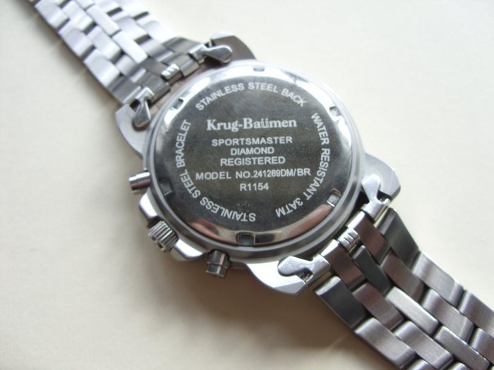 KRUG-BAUMEN Sportsmaster Diamond - men's watch - - Catawiki