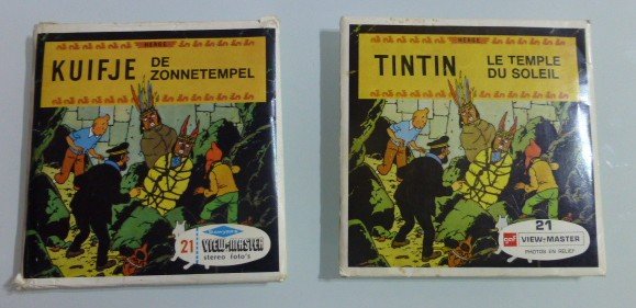 Hergé - 2x View-master - Tintin - Le Temple du Soleil / De zonnetempel - (années 60/70)