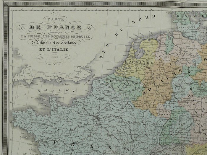 France Europe Rougier Carte De France Comprenant Aussi