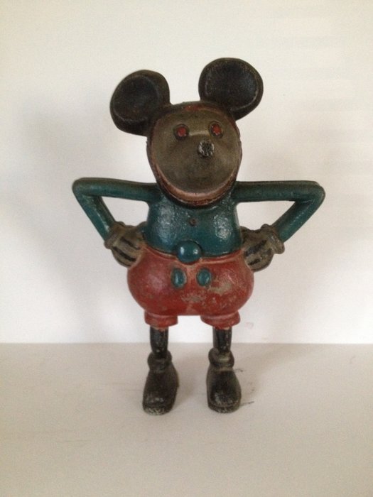 Mickey Mouse - French piggy bank in cast aluminium - (1935)
