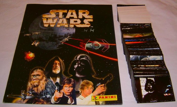 Panini - Star Wars 1997 leeg album + complete set van 216 stickers.
