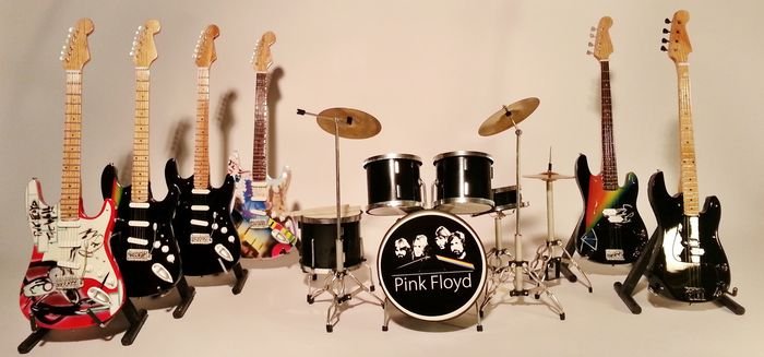 Miniature Drum Kit Set PINK FLOYD Stage