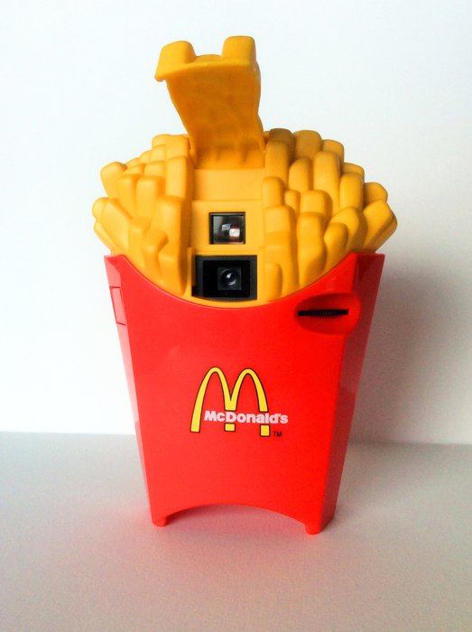 Mc Donalds foto-camera in de vorm van portie frites/patat.