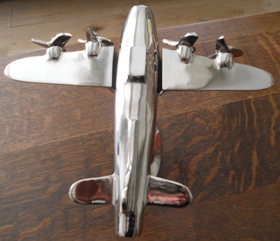 Chroom Decoratie Vliegtuig Op Standaard In Art Deco Stijl Catawiki