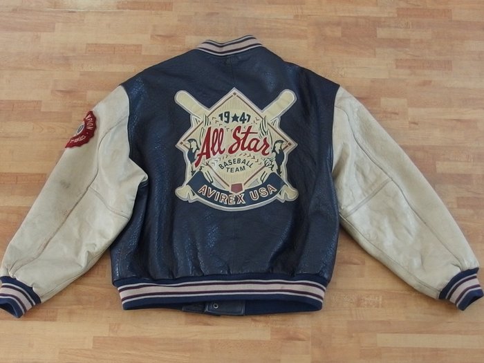 Avirex - 1947 All Star - Leather Baseball Jacket - men - - Catawiki