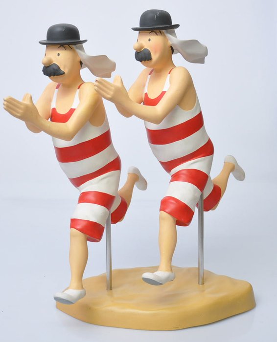 Kuifje - Leblon-Delienne figurine - Thomson and Thompson in bathing gear - 2nd version - (1987)