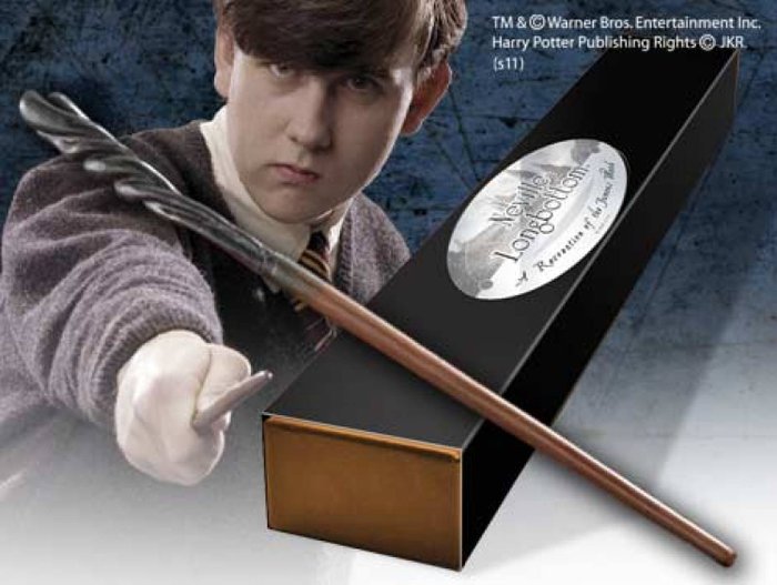 THE NOBLE COLLECTION HARRY POTTER NEVILLE LONGBOTTOM WAND ZAUBERSTAB 