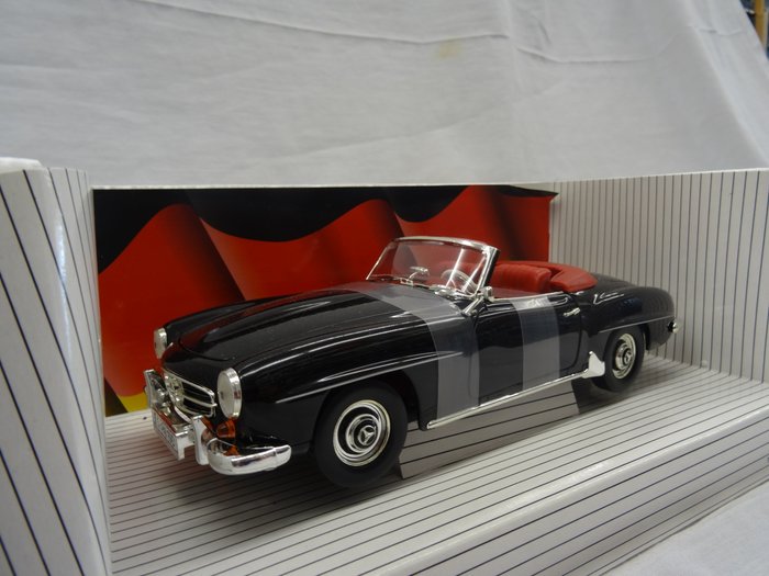Ertl 1 18 Mercedes Benz 190 Sl Roadster 1955 Colour Black With Red Interior Catawiki