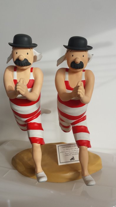 Tintin - Figure Thompson and Tompson in bathing suit - 2nd version (1987)