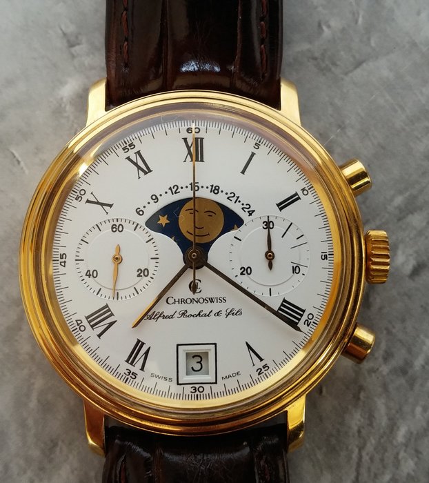 Chronoswiss Chronograph Alfred Rochat & Fils with Moonphase