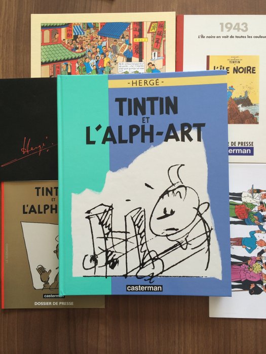 Tintin 24 - Deluxe edition 'Tintin & l'Alph-Art' and press kit - hc ...