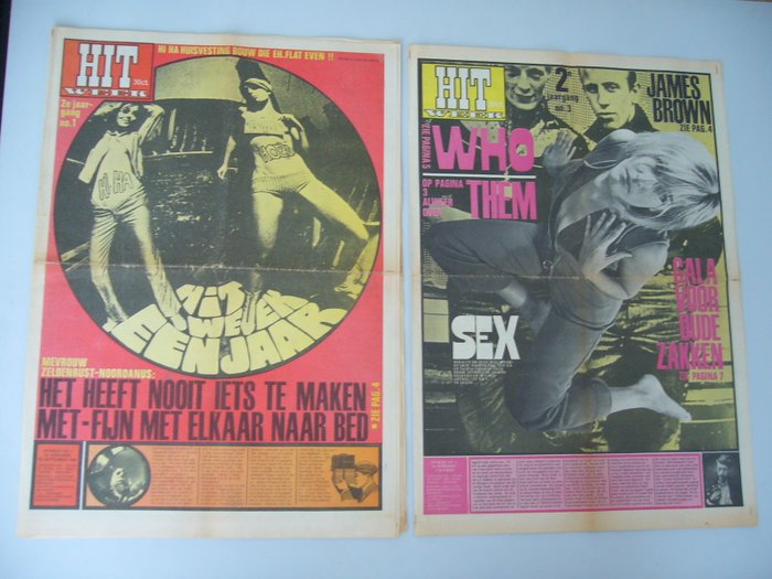 Tijdschriften; Hitweek - Complete 2e jaargang - 1966/1967