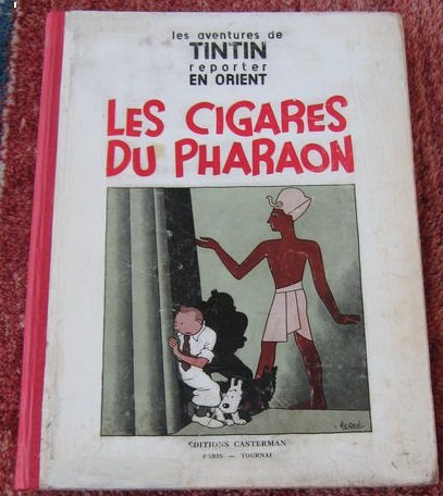 Tintin T4 - Les cigares du pharaon - black and white hc - 1st edition - (1934)