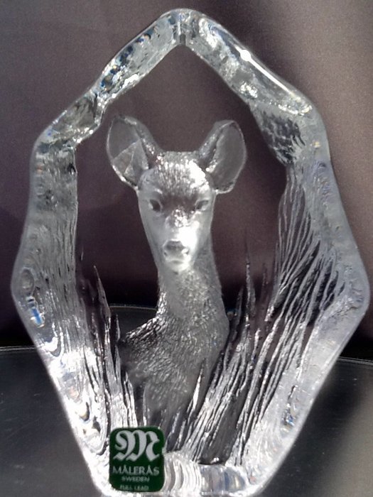 zwavel Sanctie Of anders Mats Jonasson Crystal For Maleras-deer in the grass - Catawiki