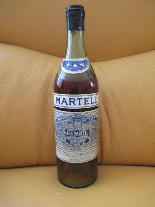 Cognac Martell 3 étoiles 70 cl Very old pale circa 1930/1950