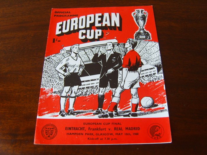1960 European Cup Final Eintracht Frankfurt v Real Madrid - Catawiki