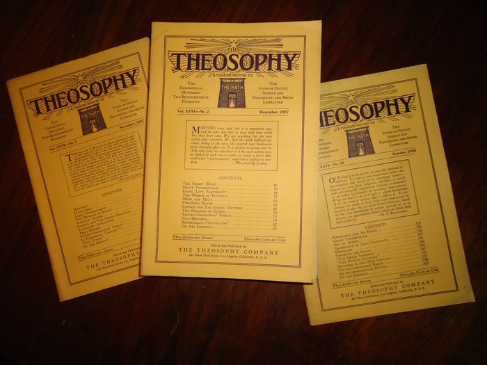 H.P. Blavatsky - "THEOSOPHY" - 1937