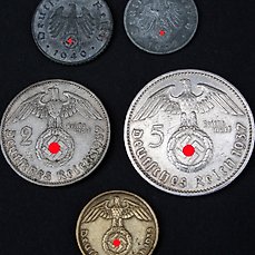 Gooi Modernisering geeuwen Set originele Derde Rijk munten met Hakenkruis. O.a. puur - Catawiki