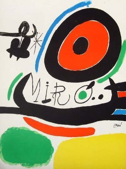 Joan Miro (1893-1983), d'apr - Tres libres