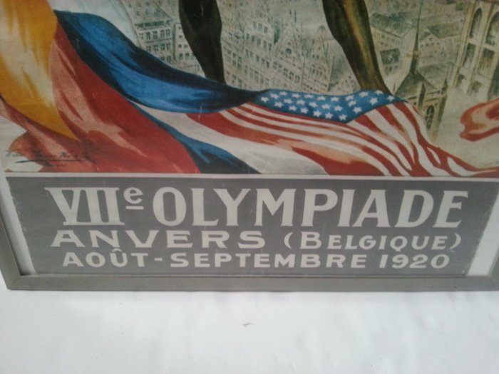 Affiche Olympische spelen 1920 - België - Replica. - Catawiki