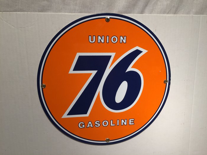Union 76 Gasoline USA Emaille Logo Bord