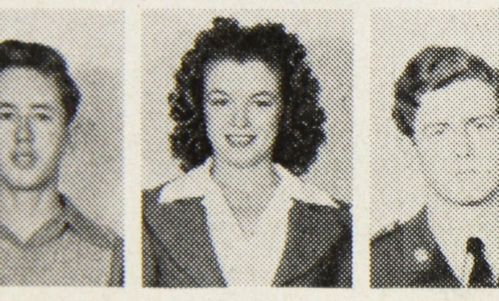 Marilyn Monroe - 1942 University High School Yearbook Photo Norma Jean Baker